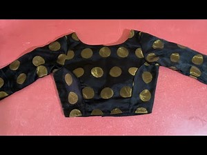 36 size full sleeves princess cut blouse cutting part- 1 / boat neck princess cut blouse