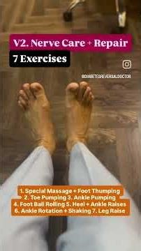 V2. Nerve Care + Repair 7 Exercises #diabetes #exercise #health #neuropathy #english