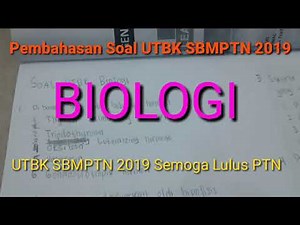 Soal Biologi UTBK SBMPTN 2019