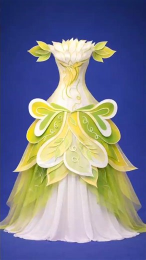 Creating a Magical Fairy-Inspired Gown from a Fantasy World #dressdesign #fashionart #shorts