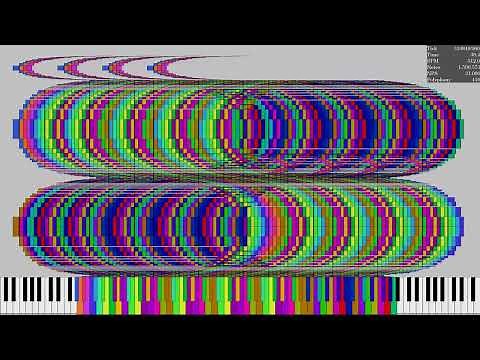 [Black MIDI] Tetris Blocks Art V4 | 6.35 million notes