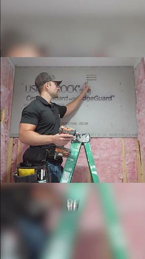 Tiling a shower? Install cement board! #tile #bathroom #build