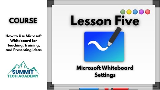 Setting up the Microsoft Whiteboard Environment Settings
