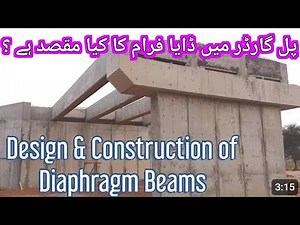 Design & construction of diaphragm in bridge girder / bridge construction