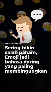 Siapa di sini kalo lagi chattingan sering banget dapet emoji kayak gini? (🙂) ternyata arti dari beberapa emoji, beda generasi bisa beda makna loh! 🙃 | The Conversation Indonesia