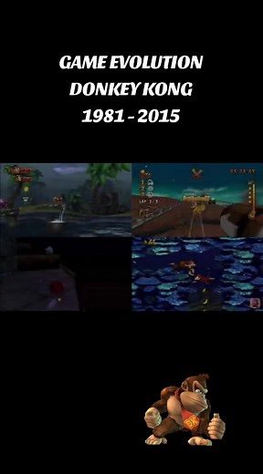 🍌 Swing through the evolution of Donkey Kong games, from his arcade origins to jungle-filled adventures. 🐒 Experience how each game added more levels, better graphics, and even more banana-filled fun with the iconic ape! 1. Donkey Kong [1981] Arcade, A2600, A7800, CV, Intv, A8-bit, Apple II, VIC-20, C64, TI-99/4A, Amiga, ZX Spectrum, DOS, NES, FDS 2. Donkey Kong Junior [1982] NES, FDS, A2600, Virtual Console, A5200, A7800, Intv 3. Donkey Kong [1982] Game & Watch 4. Donkey Kong 2 [1983] Game &