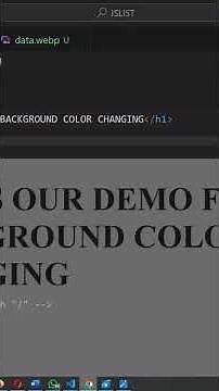 How to change background colour in html