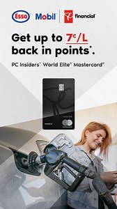 Earn unlimited points on fuel across Canada with the credit card for gas. PC Insiders™ World Elite® Mastercard®. | President's Choice Financial