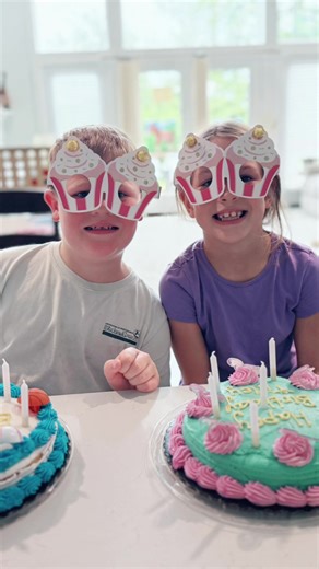 Combined cousin birthday party at nanas!! ❤️❤️ The middle kids are 7!!! Theyre 13 days apart.
