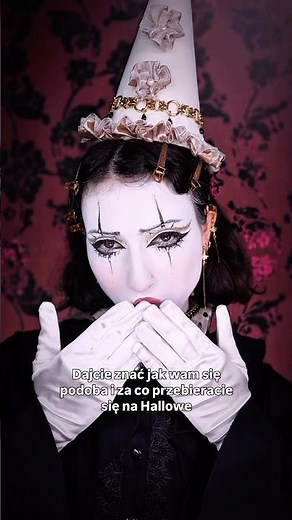 What are you dressing up as for Halloween? Pierrot Clown #makeuptutorial 🖤 #makeup #makeup #hallo...