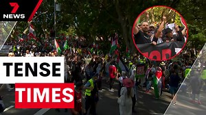 13K views · 241 reactions | The pro-Palestine protesters remained peaceful as an army of police officers kept close watch, pouncing on one man with a sign bearing a swastika. Download the 7NEWS app: 7news.link/7newsapp #7NEWS | 7NEWS Sydney | Facebook