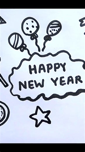 Easy Doodle art drawing / Doodle art drawing ideas / Balloons Doodle #Doodle #art #drawing #2026