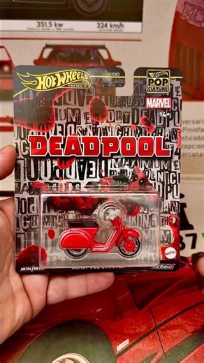Hot Wheels Deadpool Scooter – Marvel Chaos on Wheels 🟥🔥🛵 #deadpool #hotwheels #diecast