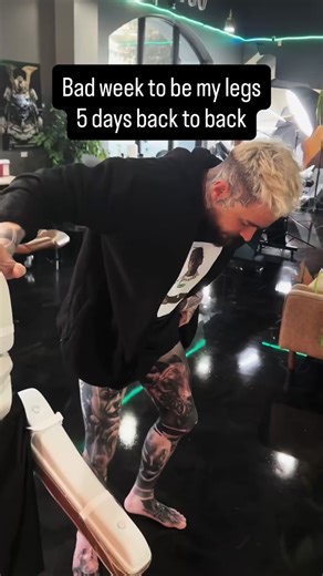 Christopher Dorsa on Instagram: "I paid for this. Worth it. Wouldn’t recommend both feet in a week. This has been the hardest most painful healing experience. Way worse than getting the tattoo. Crawling, crunching, hobbling, wheeling. But we’re pretty much done. Going to take a break from tattoos so I can workout and get healthy again. Probably just a few more days for touch ups and a few fill in spots. #bodysuit #tattoos #blackandgreytattoo #realism #healing"