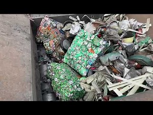 油圧式一軸破砕機 C-200 アルミ缶ベールシュレッダー | Stokkermill Recycling Machinery -Italy