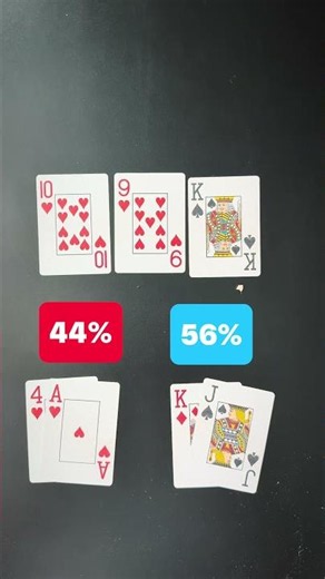 Ace-high flush draw math 👇