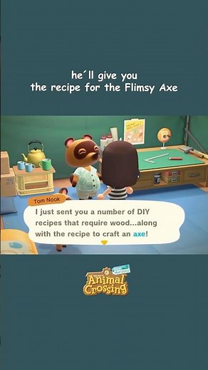 How To Get A Recipe For A Flimsy Axe and for a Watering Can? acnh