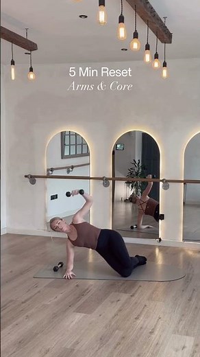 This 5 Min Arms & Core Reset Hits Deeper Muscles