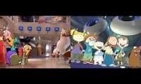 Mix of 2 videos from youtube : Cartoon Cartoon Fridays vs Friday Night Nicktoons Intro