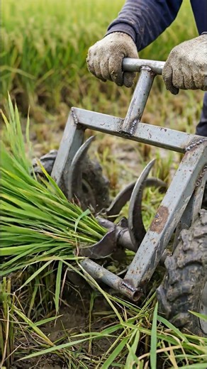 Innovative Manual Rice Cutting Tool | Smart DIY Farming Machine