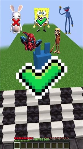 IMPOSSIBLE RABBITS Characters Death RUN?! #shorts #minecraft