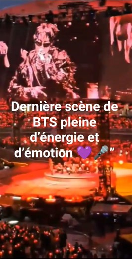 🛑Dernière scène de BTS pleine d’énergie et d’émotion 💜🎤” #kpop #bts #kpopfrance #jungkook #jin #rm