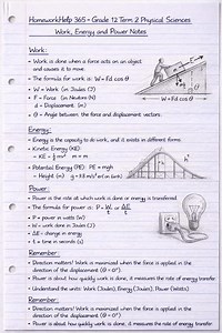 Grade 12 Physics: Work, Energy & Power (Term 2)