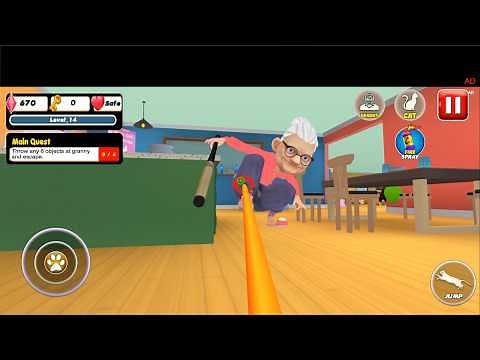 Angry Gran: Bad Cat Simulator - Full Gameplay Walkthrough (Android, iOS)
