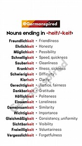 167K views · 1.7K reactions | In German, nouns ending in "-keit" are...