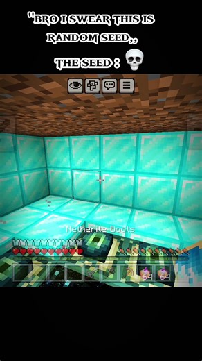 Minecraft random seed 💀 #viralshort #minecraft #gaming