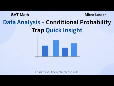 SAT Math – Data Analysis | Quick Insight: Conditional Probability Trap
