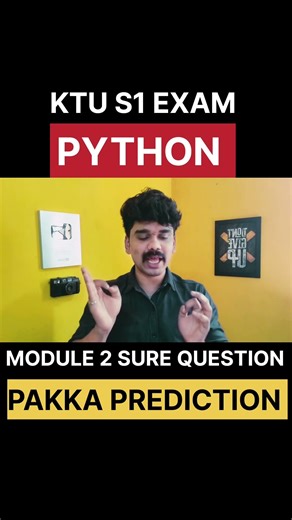 🔴KTU S1 PYTHON EXAM PAKKA PREDICTION SURE QUESTION #shorts