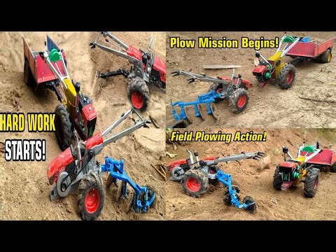 Top 3 Mini RC Tractor Plowing Videos | Powerful Farming Compilation, | Mini Diy Tractor |