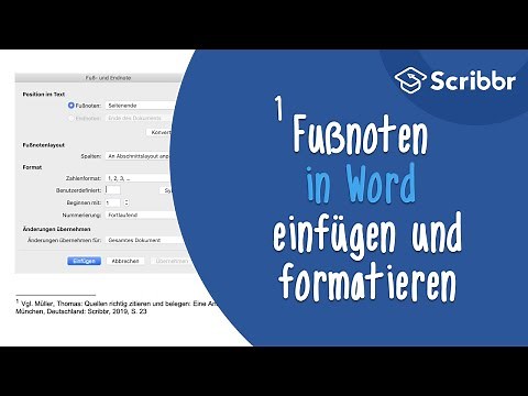 Fußnoten in Word einfügen und formatieren | Scribbr 🎓