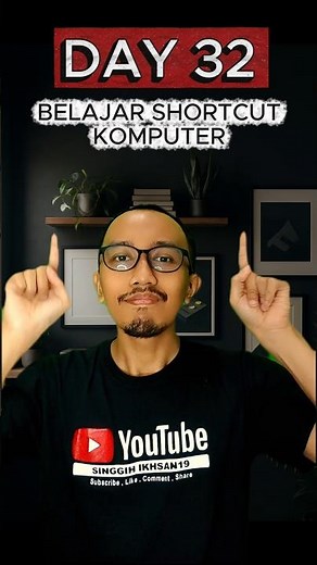 BELAJAR SHORTCUT DI KOMPUTER | Hari Ke Tigapuluh Dua | Windows + (+) #Shorts