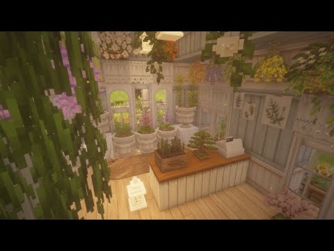 🌿✨ Minecraft ASMR Building a flower shop (interior) – Relaxing, No Talking ˚₊· ͟͟͞͞➳❥