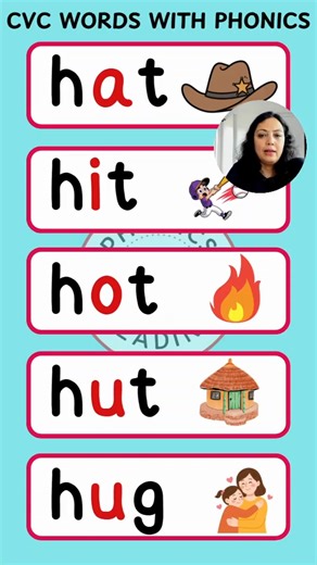 CVC Words Reading Practice with Phonics. Learn to read with phonics. Follow @Phonics_reading to learn more. Watch Free Phonics Learning Videos on the Phonics Reading YouTube Channel. Download the UptoSix Phonics App for interactive phonics learning. . . . #phonics #english #phonicsreading #learntoread #cvcwords | Phonics Reading