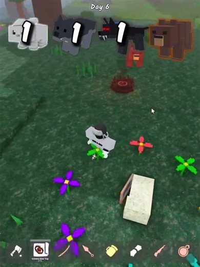 Fire Trap vs Animals in 99 Nights in the Forest #roblox #99nightintheforest