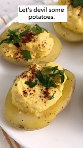 22 reactions | Let's devil some potatoes. It's so easy! Just boil,...