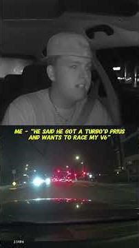 V6 Charger VS Turbo Prius #carshorts #hellcat #dashcam