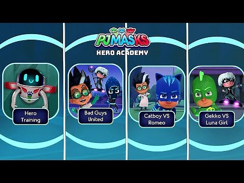 PJ Masks Hero Academy - Driving School & Coding Hero Training & Catboy vs Romeo - Walkthrough (iOS)