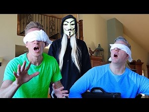 24 HOURS BLINDFOLDED in abandoned HACKER MANSION PROJECT ZORGO SAFE HOUSE finding game master clues