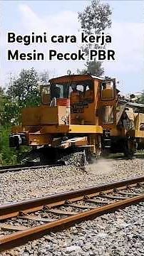 Begini Cara Kerja Plasser & Theurer PBR 202-431 #kai #keretaapi #pbr #ballas #train #plassertheurer