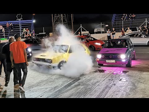 VW Citi Golf Compilation - Citi golf Drag Racing + Sounds - Burnout -VirtuallyVids South Africa!