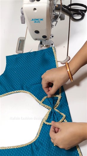 Deep U Back Neck Blouse with Bow | Easy Cutting & Stitching Tutorial Step by Step #shorts