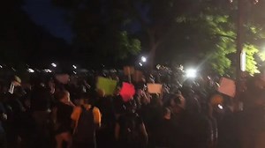 Protests, tear gas and fires in Washington, DC