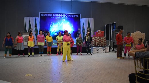 MMG-MSO kicks off the holiday season with a bright and bold Neon 80s' & 90s' Christmas Party – where retro beats, vibrant lights, and festive spirit come together! #MMG-MSO #QualityCareAndServiceForAll #Neon80sand90s #ChristmasParty2025 | Lucena MMG General Hospital