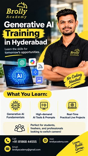 generative ai training in hyderabad | Brolly Academy #careergrowth