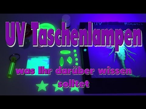 UV Taschenlampen Grundlagen und Einsatzbereiche