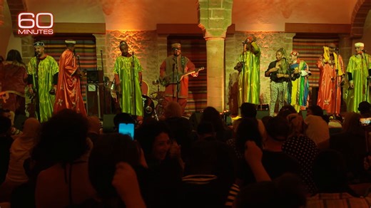 The repeated rhythms of Gnawa’s healing rituals are designed to send people into a trance – a way of communicating with the spirits. One musician called it a passport to another dimension. https://cbsn.ws/41t6vjb | 60 Minutes